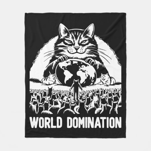 Wereldheerschappij 1 fleece deken (Voorkant)