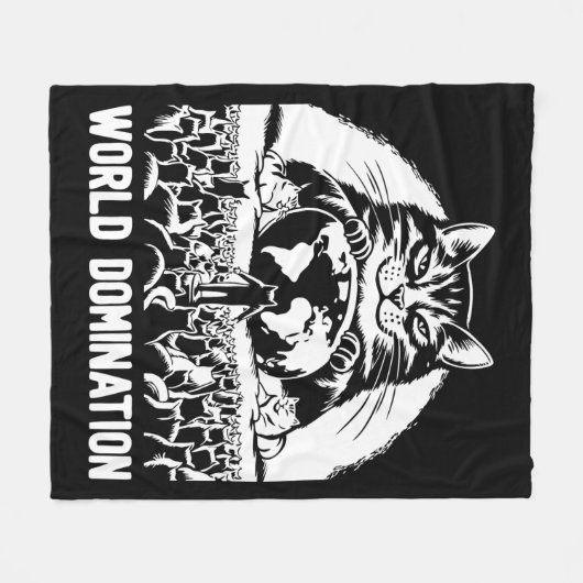 Wereldheerschappij 1 fleece deken (Voorkant (Horizontaal))