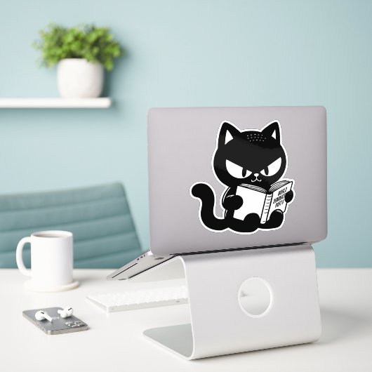 Wereldheerschappij 2 sticker (Laptop op bureau)