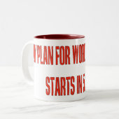 Wereldheerschappij Tweekleurige Koffiemok (Voorkant links)