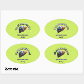 Wereldhepatitis Dag. Samen hepatitis bestrijden. Ovale Sticker (Vel)