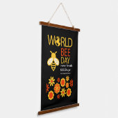 Wereldhoningdag 20 mei hangend wandkleed (Gebogen)