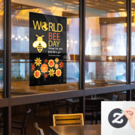 Wereldhoningdag 20 mei raamsticker