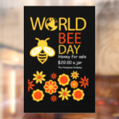 Wereldhoningdag 20 mei raamsticker (Vel 2)