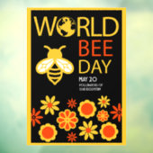 Wereldhoningdag 20 mei raamsticker (Vel 3)