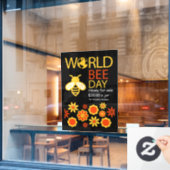 Wereldhoningdag 20 mei raamsticker (Cafe Raam)