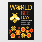 Wereldhoningdag 20 mei raamsticker (Vel)