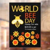 Wereldhoningdag 20 mei raamsticker (Vel 2)