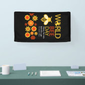 Wereldhoningdag 20 mei spandoek (Beurs)