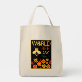 Wereldhoningdag 20 mei tote bag (Achterkant)