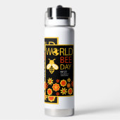 Wereldhoningdag 20 mei waterfles (Achterkant)