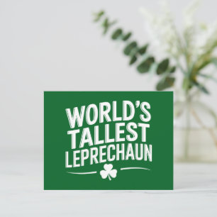 Wereldhoogste Kabouter St. Patrick's Day Briefkaart