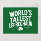 Wereldhoogste Kabouter St. Patrick's Day Briefkaart (Voorkant)