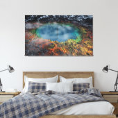 Wereldhorloges Canvas Afdruk (Insitu (Slaapkamer))