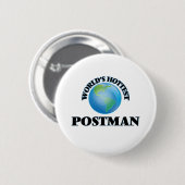 Wereldhotste postman ronde button 5,7 cm (Voorkant /achterkant)