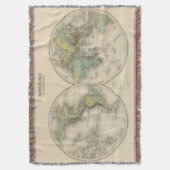 Wereldhypersometrische kaarten deken (Voorkant Verticaal)