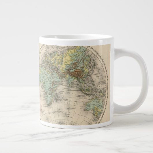 Wereldhypersometrische kaarten grote koffiekop (Rechts)