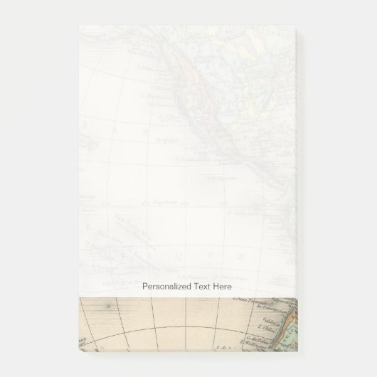 Wereldhypersometrische kaarten post-it® notes (Voorkant)