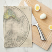 Wereldhypersometrische kaarten theedoek (Quarter Fold)