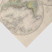 Wereldhypersometrische kaarten tissuepapier (Detail)