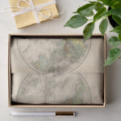 Wereldhypersometrische kaarten tissuepapier (Geschenk)