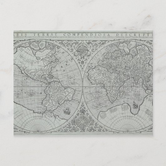 Wereldkaart 10 briefkaart (Voorkant)