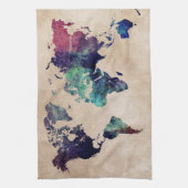 wereldkaart 10 theedoek (Verticaal)