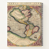 Wereldkaart 1609 Notitieboek (Achterkant)