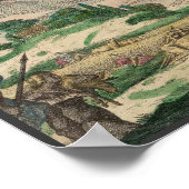 Wereldkaart 1671 poster (Hoek)