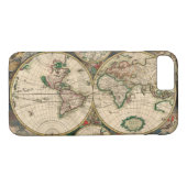  Wereldkaart 1689 hoesje iPhone 7 (Achterkant (Horizontaal))