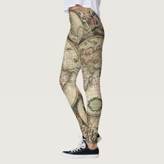 wereldkaart 1689 Leggings (Links)