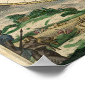 Wereldkaart - 1689 poster (Hoek)