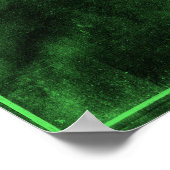 Wereldkaart (1691) Zwart-groen Poster (Hoek)