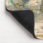 Wereldkaart 1700 Antiek Muismat (Hoek)