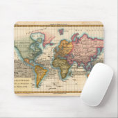 Wereldkaart 1700 Antiek Muismat (Met muis)