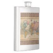 Wereldkaart 1700s Antiek continenten Flacon (Rechts)