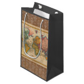 Wereldkaart 1700s Antiek continenten Klein Cadeauzakje (Voorkant Gekanteld)