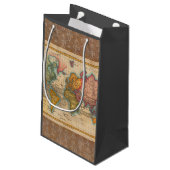 Wereldkaart 1700s Antiek continenten Klein Cadeauzakje (Achterkant Gekanteld)