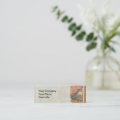 Wereldkaart 1700s Antiek continenten Mini Visitekaartje (Staand voorkant)