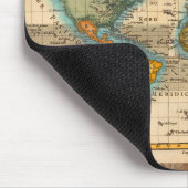 Wereldkaart 1700s Antiek continenten Muismat (Hoek)