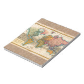 Wereldkaart 1700s Antiek continenten Notitieblok (Linkerzijde)