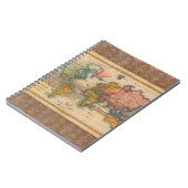 Wereldkaart 1700s Antiek continenten Notitieboek (Linkerzijde)