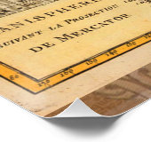 Wereldkaart 1700s Antiek continenten Perfect Poster (Hoek)