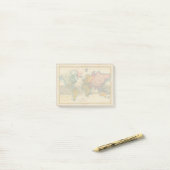 Wereldkaart 1780 Bonne Antique Planisfeer Post-it® Notes (Op bureau)