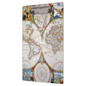 WERELDKAART, 17e EEUW Klembord (Links)