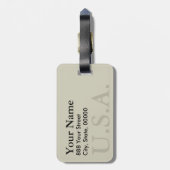  Wereldkaart 17e eeuws Bagagelabel (Achterkant verticaal)