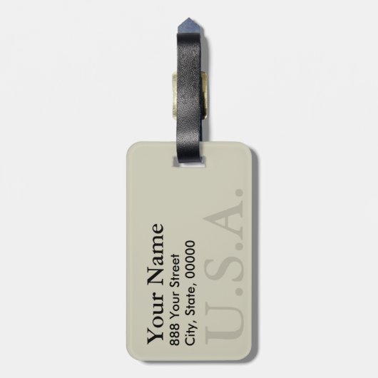  Wereldkaart 17e eeuws Bagagelabel (Achterkant verticaal)