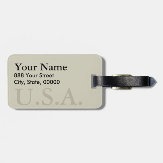 Wereldkaart 17e eeuws Bagagelabel (Achterkant horizontaal)