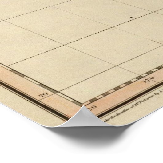 Wereldkaart (1812) poster (Hoek)