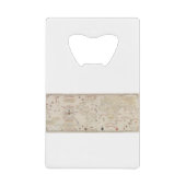  Wereldkaart (1900) van Diogo Ribeiro Creditkaart Flessenopener (Voorkant)